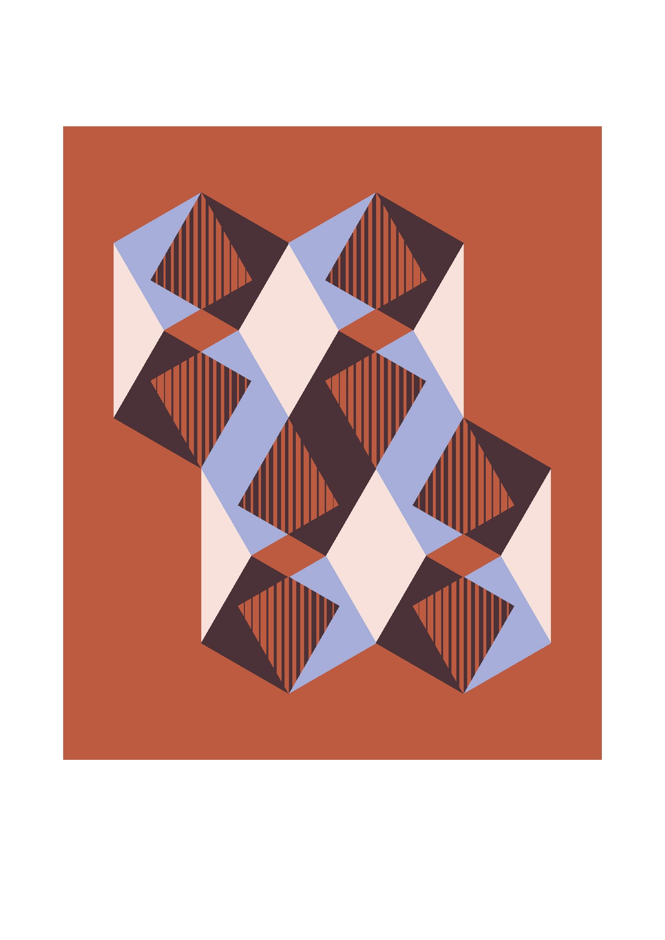 Dutches geometric art print