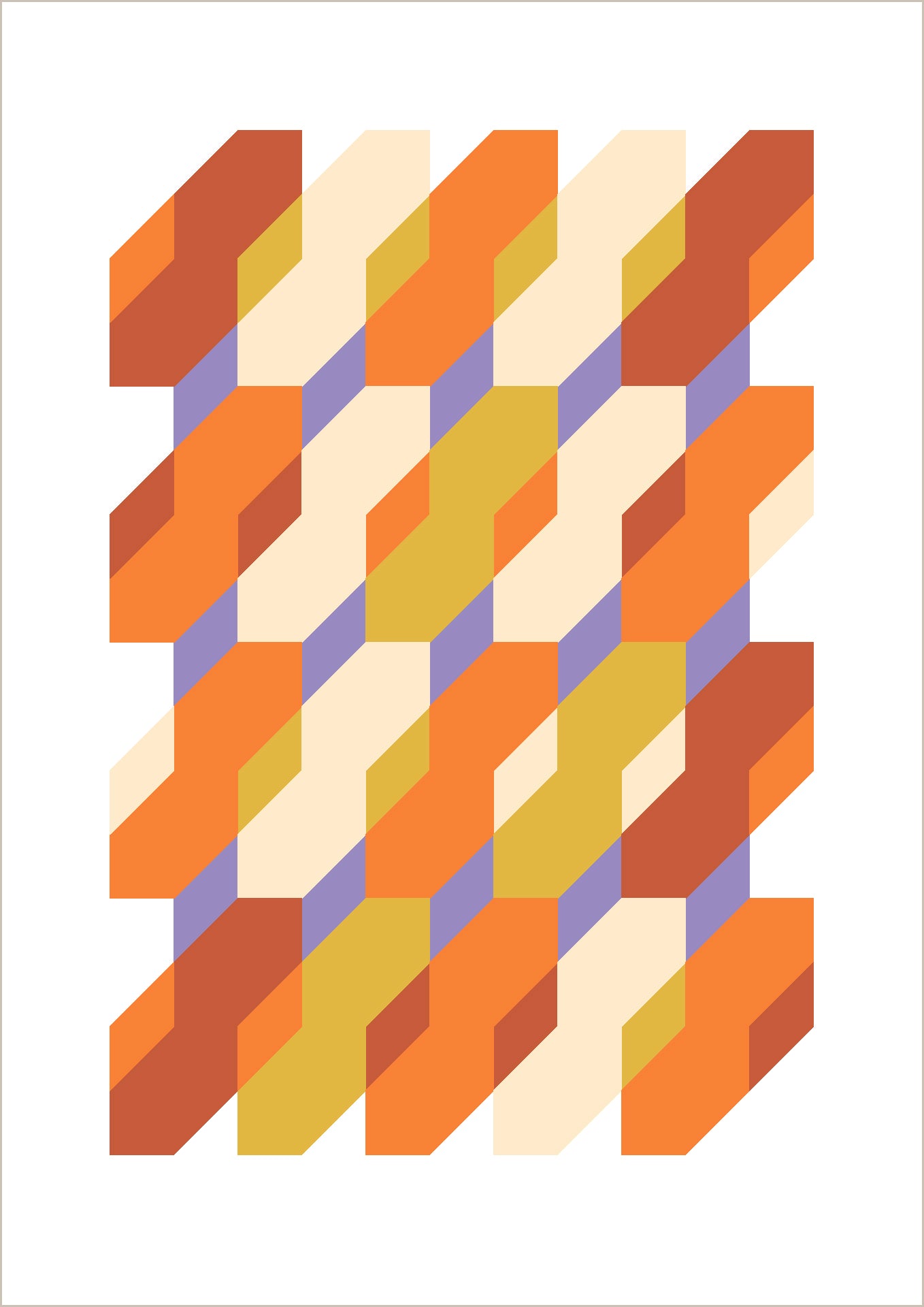 Dutches geometric art print