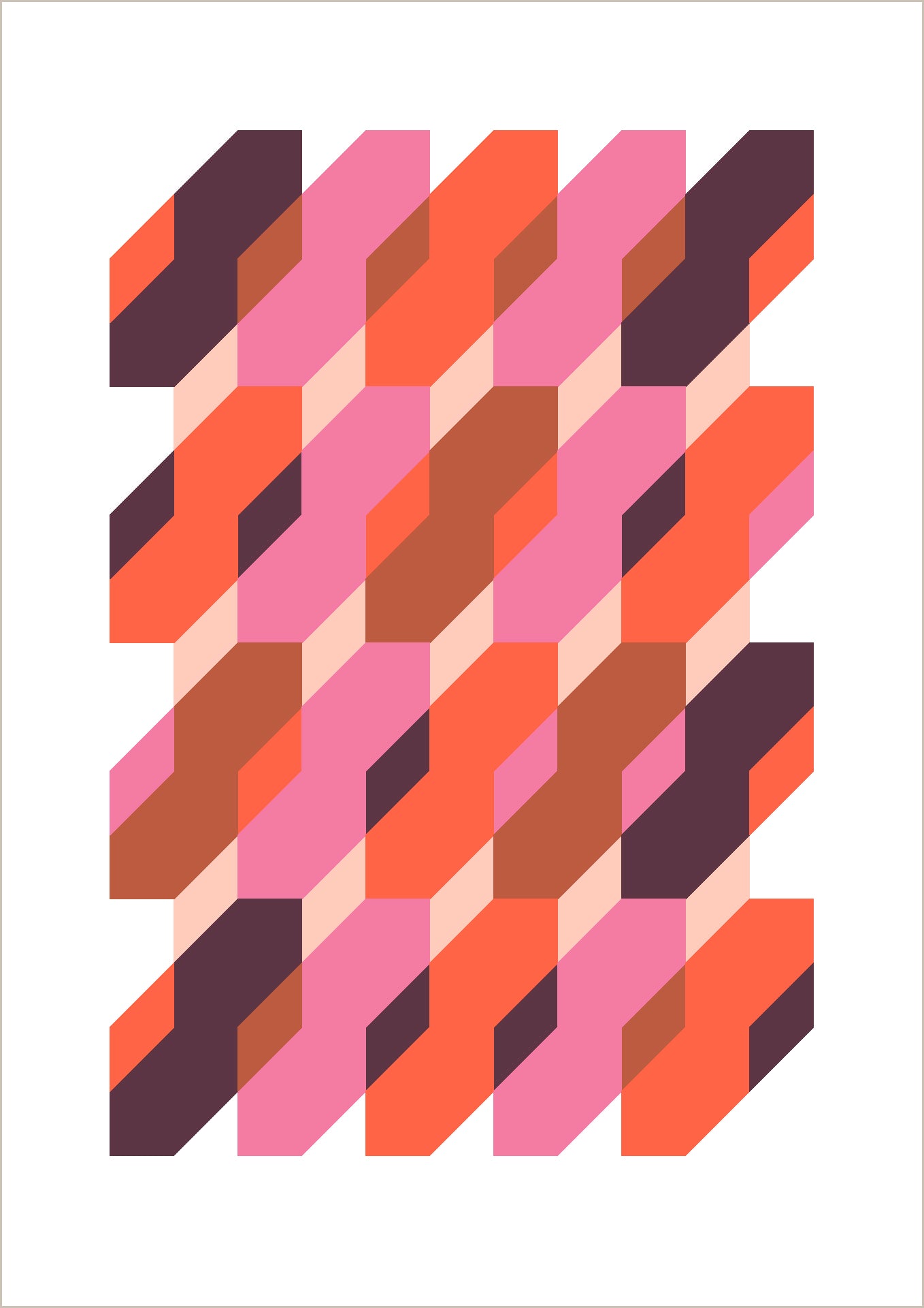 Dutches geometric art print