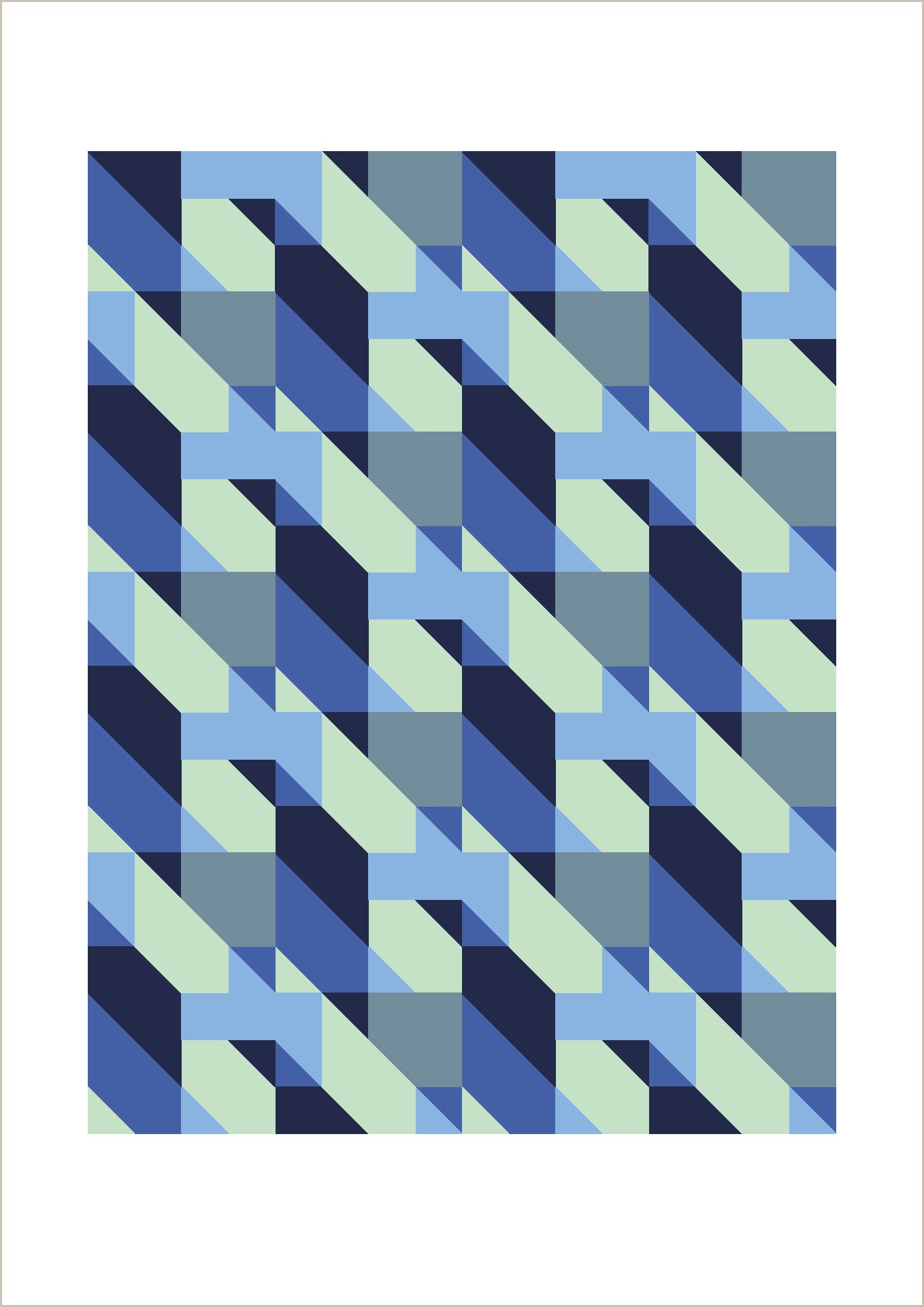 Dutches geometric art print