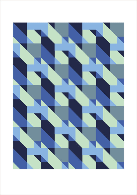 Dutches geometric art print