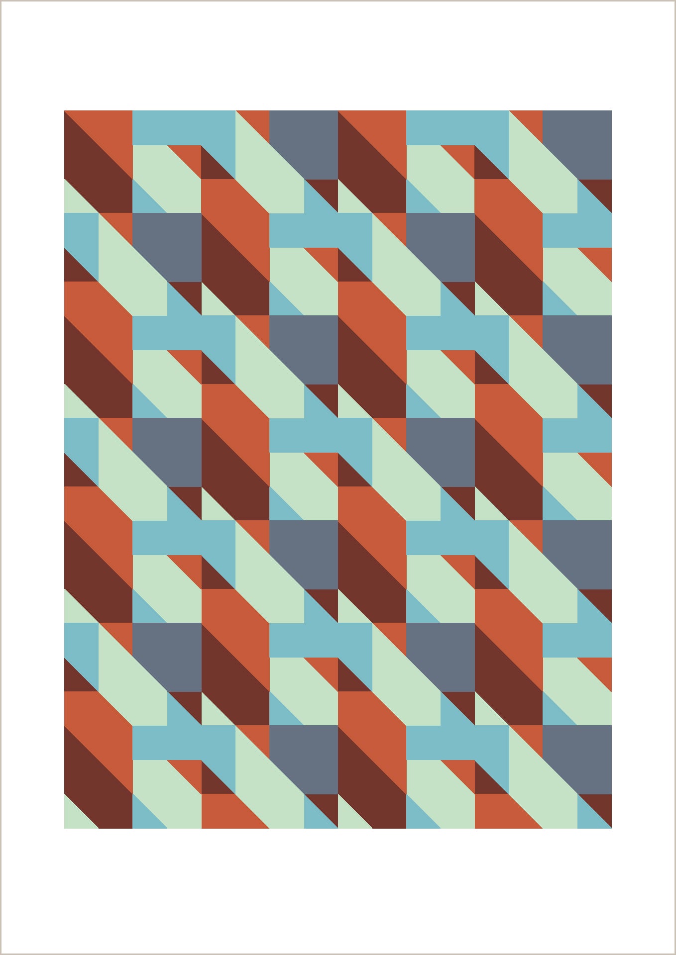 Dutches geometric art print