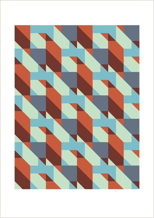 Dutches geometric art print