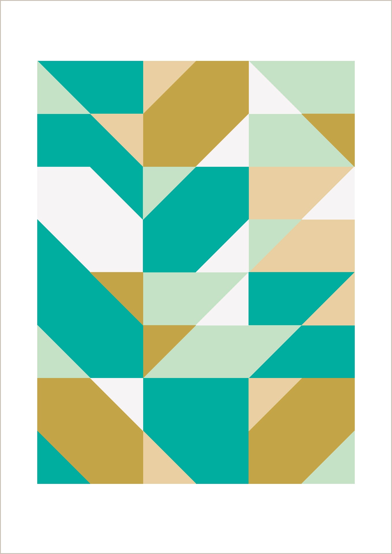 Dutches geometric art print