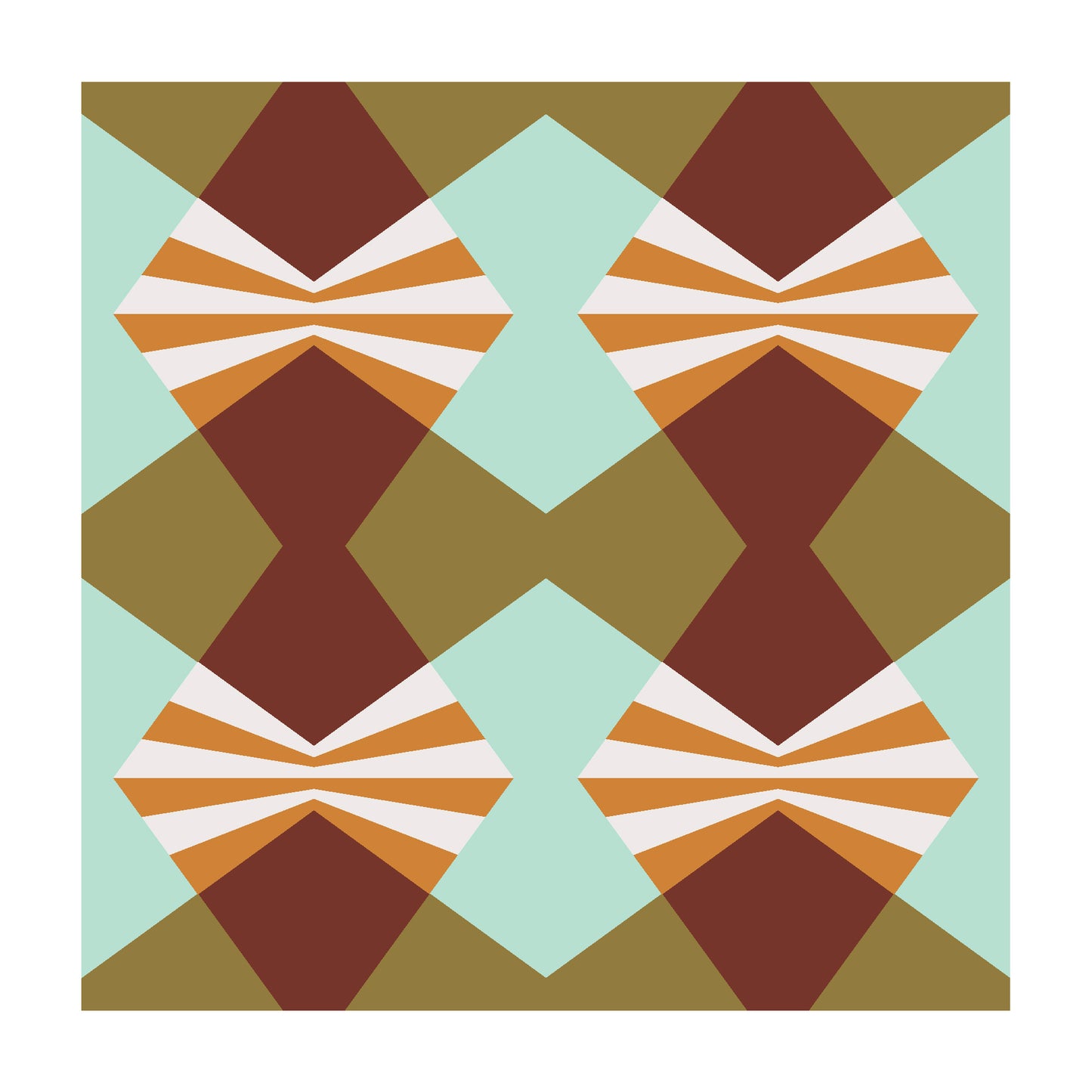 Dutches geometric art print