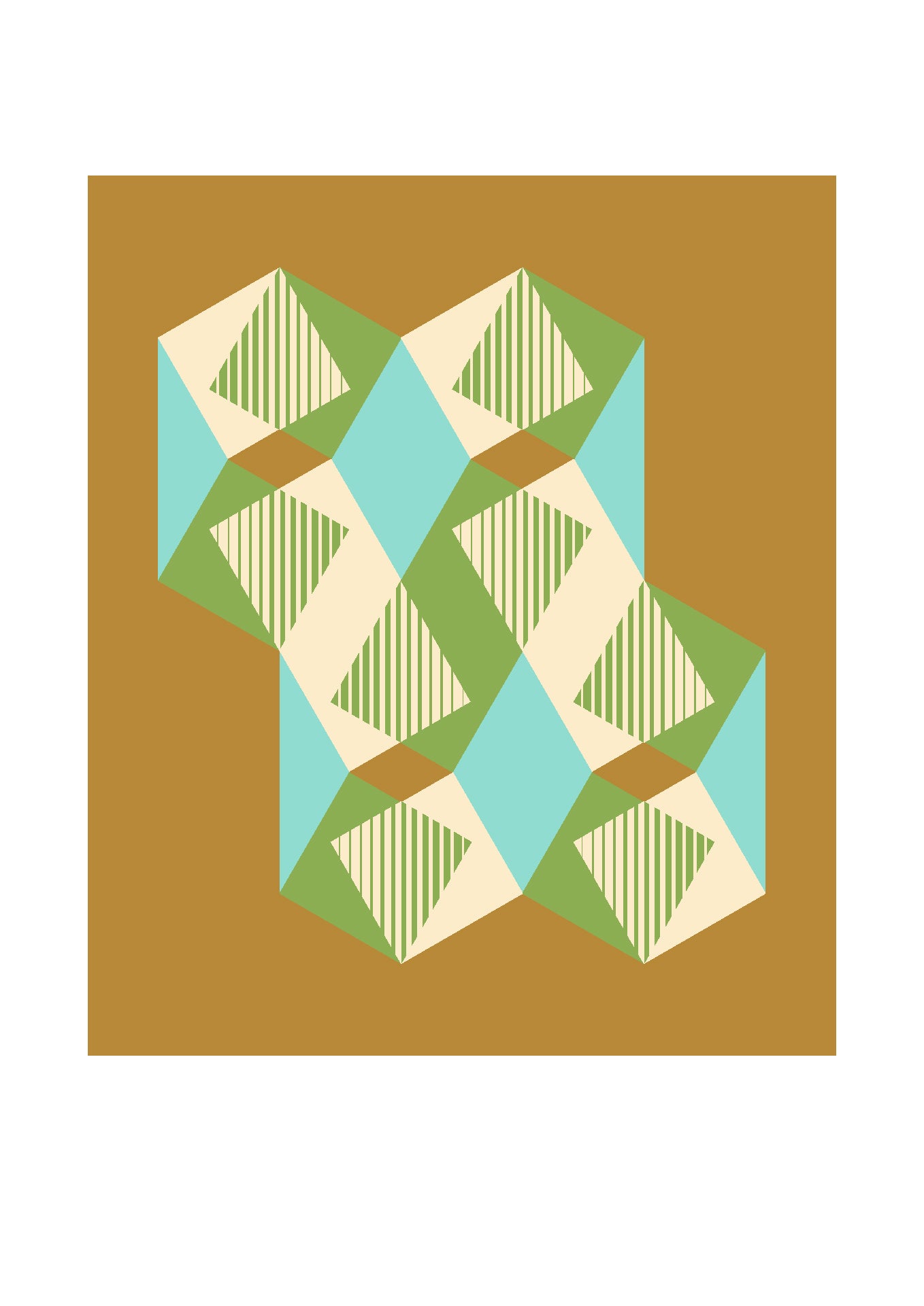 Dutches geometric art print