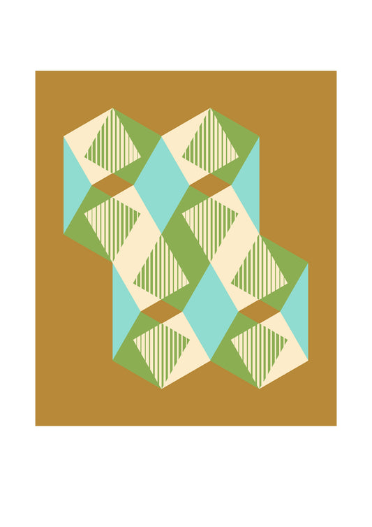 Dutches geometric art print