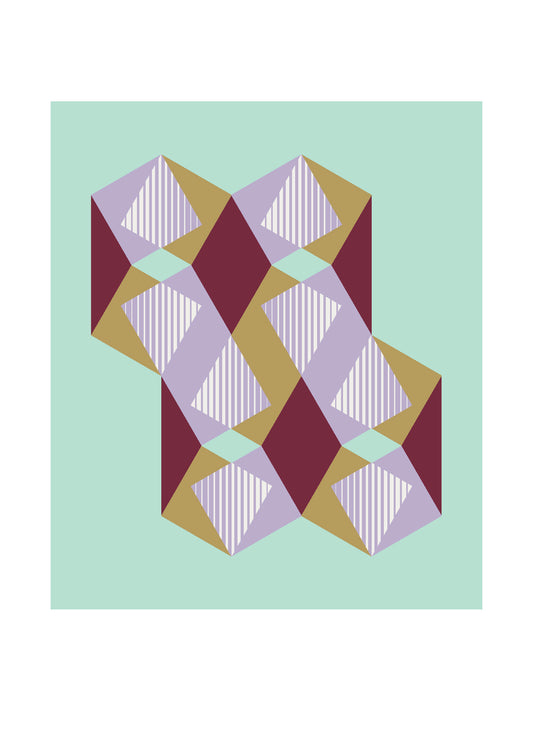 Dutches geometric art print