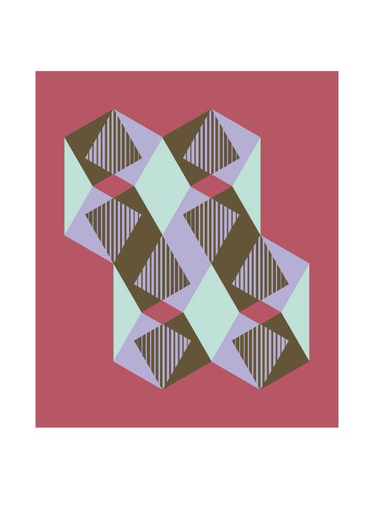 Dutches geometric art print