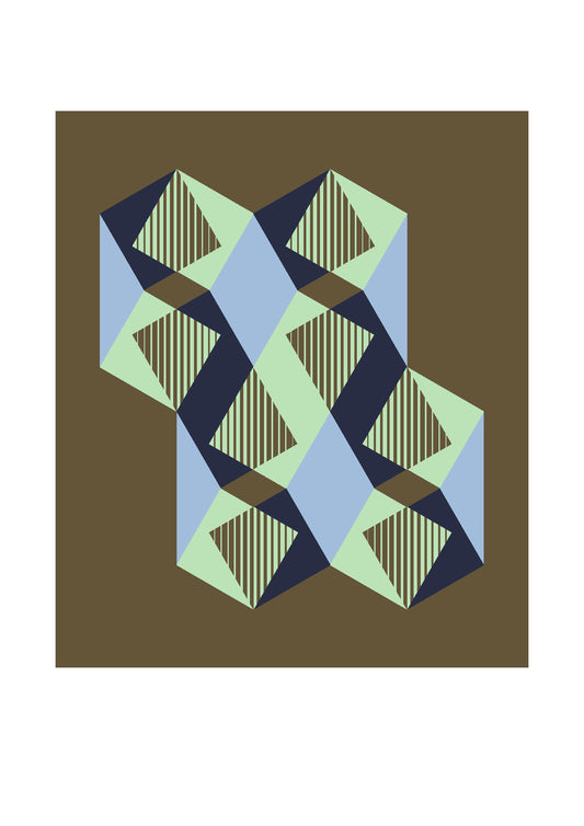Dutches geometric art print