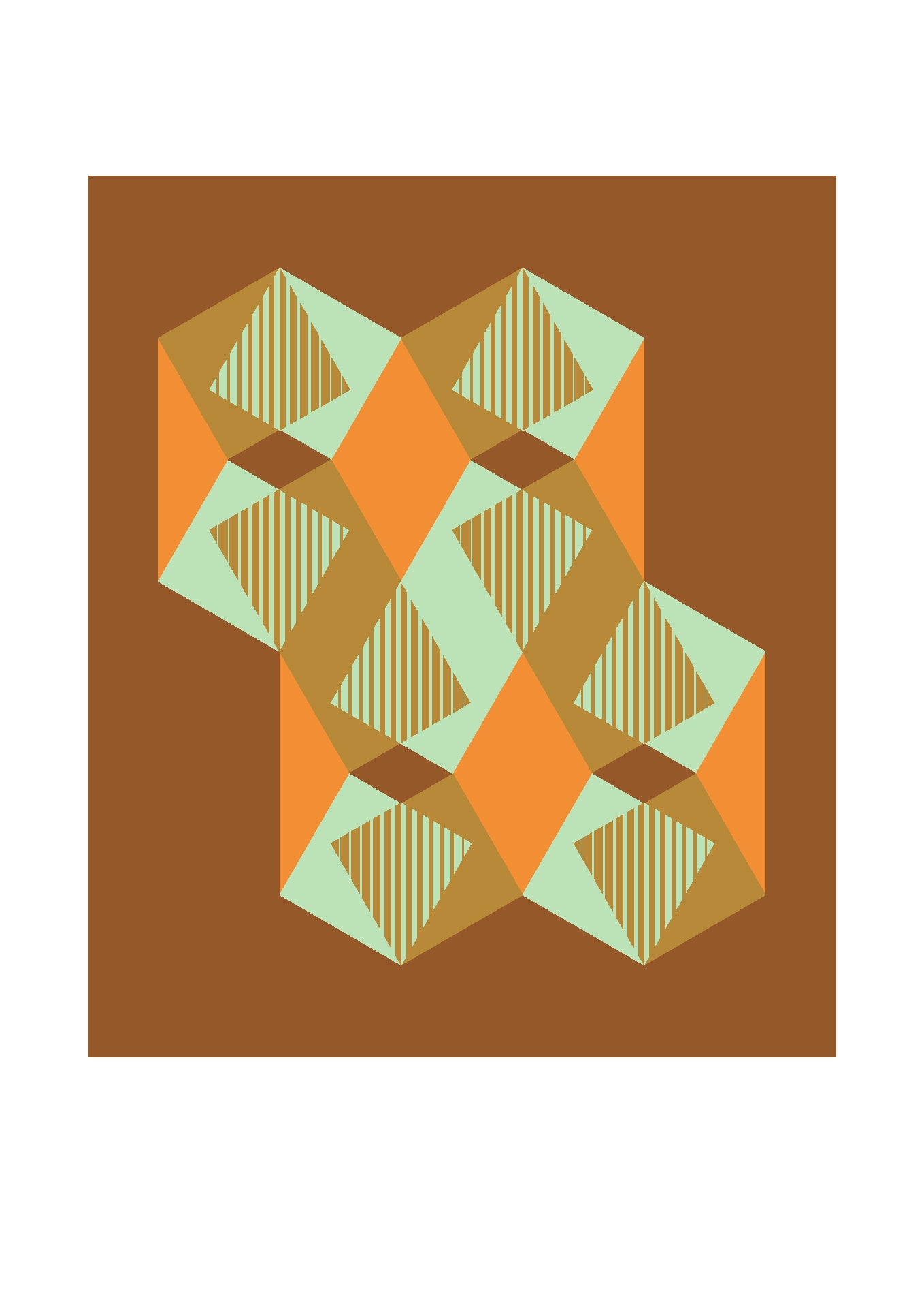 Dutches geometric art print