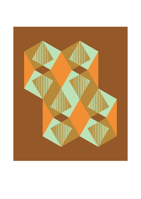 Dutches geometric art print