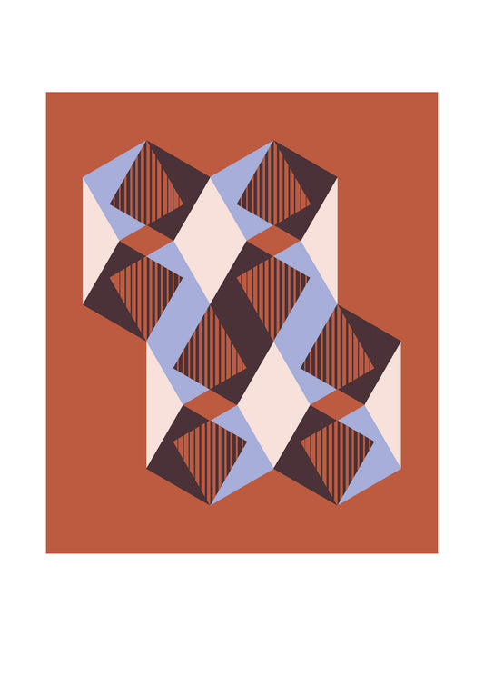 Dutches geometric art print