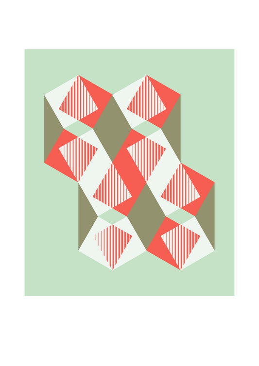 Dutches geometric art print
