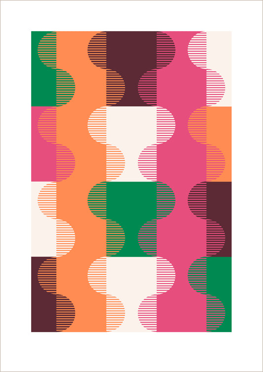 Dutches geometric art print